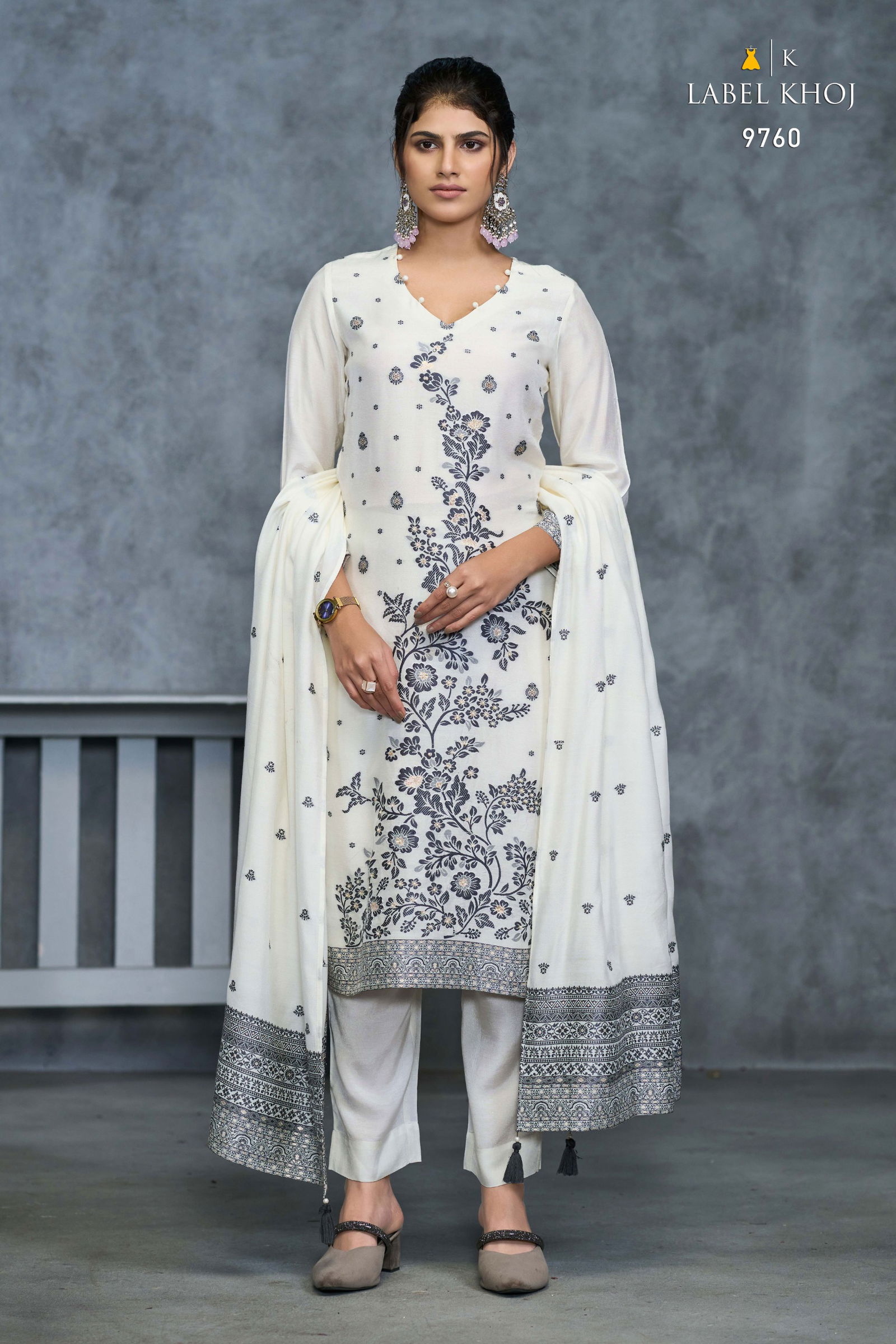 Ivory By Label Khoj Handover Designer Kurti With Bottom Dupatta Wholesalers In Delhi
